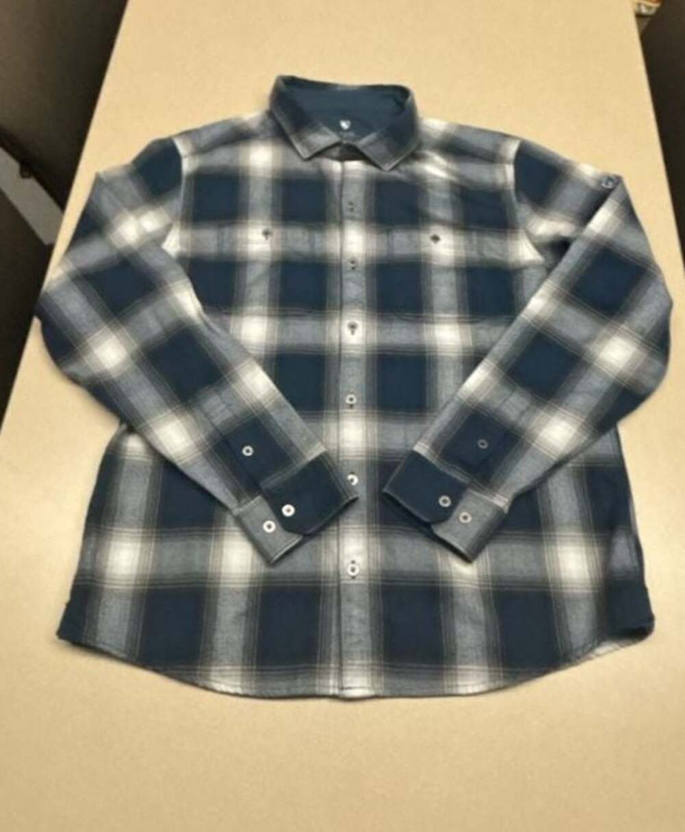 Kuhl Men's Large Flannel Long Sleeve Button-Down Shirt Blue Plaid